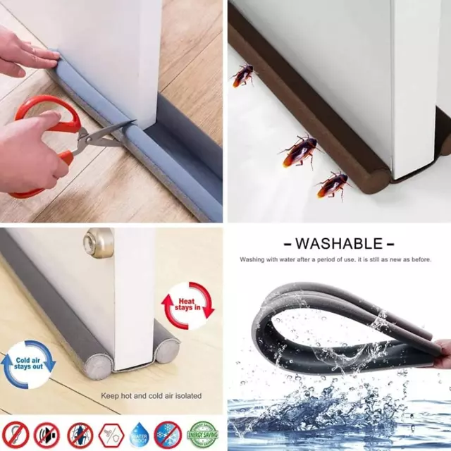 Flexible Door Bottom Sealing Strip Foam - 1 pc